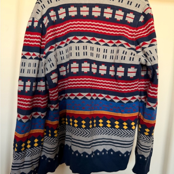 Colorful Geometric Pattern Cardigan - Picture 3 of 3